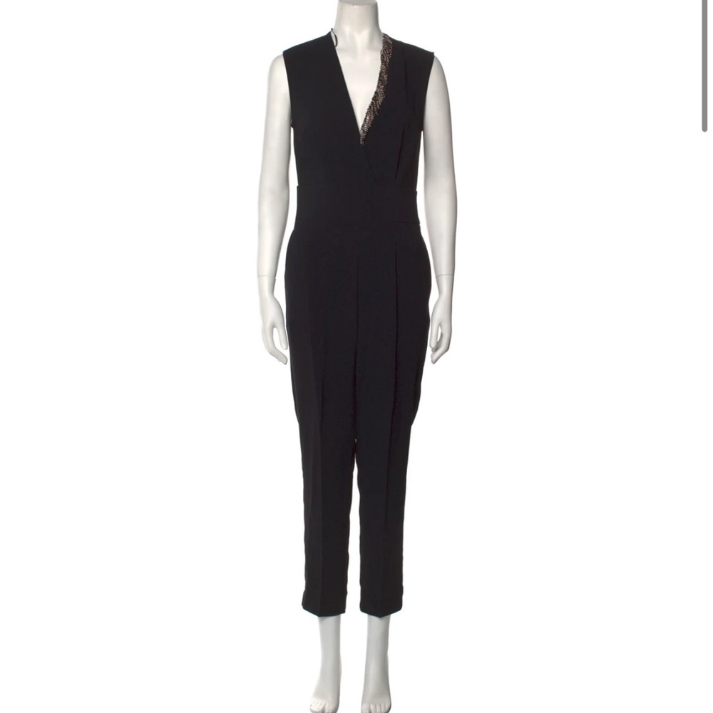 PINKO
Pinko Rampicare jumpsuit in crepe with rhinestone fringes like new!!